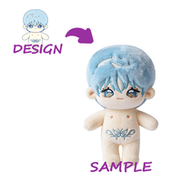 Poupée en peluche miniature personnalisée, peluche douce, design brodé, doublure en maille nylon, 10 cm