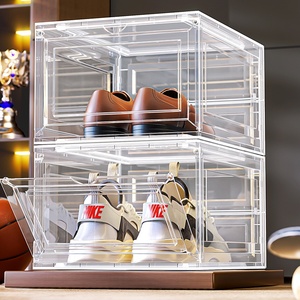 Caja de almacenamiento para zapatos Zapatero Organizador de almacenamiento Caja de zapatos magnética gigante de plástico transparente - Product Image 2
