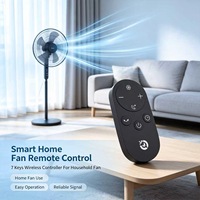 Control Remoto Inalámbrico JCXK de 7 Teclas con Activación por Voz para Ventilador de Techo Inteligente, OEM, ODM, Personalizado