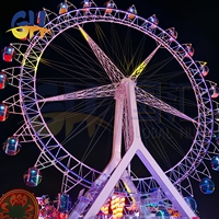 Grande Roue de 50m pour Parc d'Attractions Électrique, Équipement de Jeux de Carnaval, à Vendre