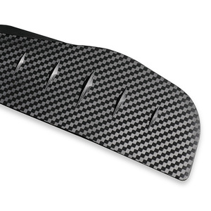 Rétroviseur latéral à motif fibre de carbone noir universel pour 2023- Pare-pluie Réducteur de vent Déflecteur de bruit pour voiture - Product Image 4