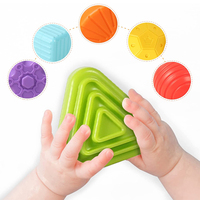 Blocs de formes sensorielles pour tout-petits, développement de la motricité fine, jouets éducatifs Montessori, bac de rangement, trieur de formes, jouets pour bébés