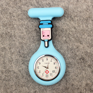 Reloj de silicona para enfermeras, tipo pin de solapa, con estetoscopio, para uso en hospitales y clínicas, con clip, para mujer - Product Image 2