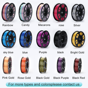 Filament PLA pour imprimante 3D, effet dégradé, double couleur, soyeux, pour la décoration intérieure et la création artistique - Product Image 2