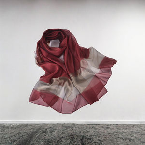 Long <span class=keywords><strong>foulard</strong></span> en soie d'organza pour femmes vintage châle de protection solaire de plage d'été avec pour <span class=keywords><strong>Amazon</strong></span> Designer Pattern Wholesale Manufacturer - Product Image 3