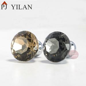 30 millimetri 40 millimetri di Cristallo di Vetro Grigio Del Governo Knob Cassetto Estraibile Maniglia Kitchen Door Guardaroba Hardware di Cristallo + In Lega di Zinco - Product Image 3