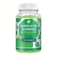 Gummies antioxydantes à la quercétine OEM ODM avec vitamine C et extrait d'églantier, 60 unités
