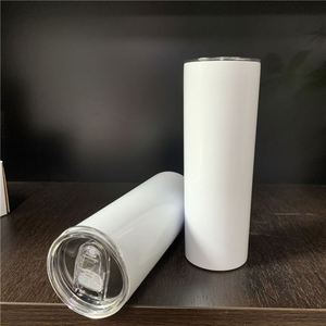 Gobelets isothermes fins de 20 oz pour eau, bière, café, avec ouverture supérieure et inférieure, pour impression par transfert thermique, vente en gros, stock USA - Product Image 3