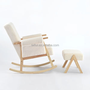 Silla Mecedora Reclinable Moderna Tapizada para Bebés, con Movimiento Suave, para Cuarto de Bebé, Dormitorio, Sala de Estar, Apartamento, Oficina en Casa - Product Image 3
