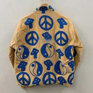 Veste courte d'hiver en velours Suzani brodée, motif champignon, en coton respirant, avec détails boutonnés, style festival hippie, bomber, duster, unisexe, cadeau - Product Image 5