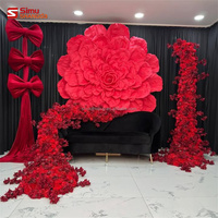 Fournisseur de décoration de mariage, fleurs artificielles en papier, fleurs géantes, décorations pour mariage, maison, chambre, événement