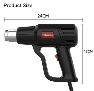 <span class=keywords><strong>Pistolet</strong></span> à air chaud électrique 2000W UE avec thermorégulateur 220V – Outil <span class=keywords><strong>thermique</strong></span> industriel pour le thermoformage et le bricolage, idéal pour la soudure - Product Image 4