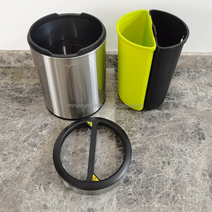 Chất Thải Tách Giỏ 5 L + 5 L Thép Không Gỉ Tái Chế Bin - Product Image 3