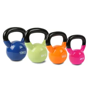 उच्च गुणवत्ता रंगीन vinyl या neoprene kettlebell