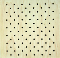 PL616 Panneau en bois perforé Panneaux muraux acoustiques en bois avec placage en bois de Kingkus