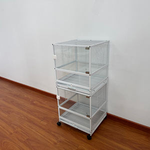 <span class=keywords><strong>Cage</strong></span> à oiseaux de grande taille pour l'extérieur, en métal personnalisé avec cadre en fil d'acier, pour perroquets et petits oiseaux - Product Image 6