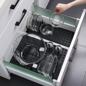 Kitchen Accessories Foldable Tray Dish Racks Pegboard <b>Drawer</b> Organizers Bowl Drying Rack System for Organizing Plates Bowls - Product Image 3