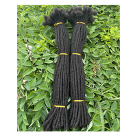 Estensioni dei Dreadlocks dei capelli umani Locs fatti a mano completi estensioni dei capelli umani locs lunghi misura media 0.8cm