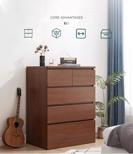 Vente à chaud <span class=keywords><strong>commode</strong></span> nouveau design grande capacité 8 <span class=keywords><strong>tiroirs</strong></span> coffre de rangement MDF bois coiffeuse chambre meubles en gros - Product Image 4