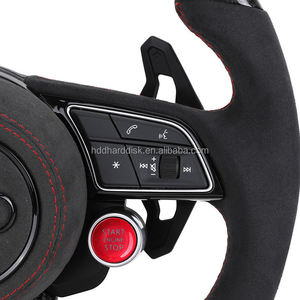 Volant personnalisé en demi-Alcantara et fibre de carbone pour <span class=keywords><strong>Audi</strong></span> A3 A4 A5 A6 C6 C7 C8 S3 S4 S5 S9 B8 B9 Q5 Q7 RS3 RS5 RS6 - Product Image 4