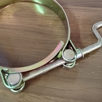 Collier de serrage pour tuyau minier, réglable, en acier finition zinc, double ligne, usage industriel intensif, diamètre 51 mm, impérial (pouces)