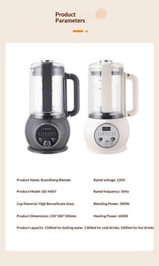 Mélangeur électrique intelligent Robot culinaire multifonctionnel Mélangeur de lait de soja <span class=keywords><strong>avec</strong></span> lames en acier inoxydable Mélangeur de 1,5 l pour la maison - Product Image 5