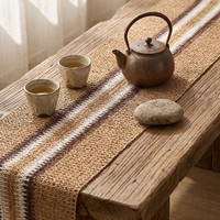 Nappe de table en polyester tissé ajouré multi-styles Summer Anne's American, style campagnard, pour buffet, décoration, chemin de table