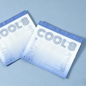 Wholesale OEM printing Frosted 3 Side Seal Clothing Arm Sleeves Bags | Reusable Packaging for Underwear Apparel Towel - Product Image 3