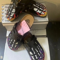 Sepatu Clog Suede Cork Grosir Custom untuk Wanita, Sandal Anti Selip, Mules Clogs, Sepatu Sandal Pria
