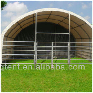 Tentes d'abri à vendre, préfabriquées en bâche PVC, étables pour bétail, tentes pour animaux, abris portables pour animaux d'élevage - Product Image 1