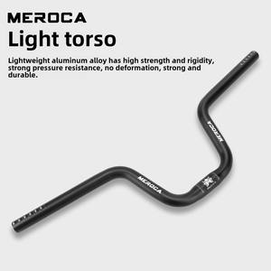 Manubrio de <span class=keywords><strong>Bicicleta</strong></span> en Forma de U Cómodo y Plegable Meroca para <span class=keywords><strong>Bicicleta</strong></span> de Carretera con Elevación de Manubrio Grande de Aleación de Aluminio de 120/160 mm - Product Image 2