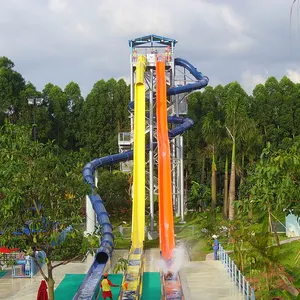 Competition water slide manufacturers in china, most popular fiberglass high speed water slide