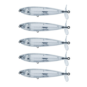 Nuevo señuelo artificial japonés de 10 cm/10 g de ABS, tipo lápiz <span class=keywords><strong>YO</strong></span>-<span class=keywords><strong>ZURI</strong></span> Double Leaf Tractor con cuerpo transparente. - Product Image 5