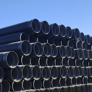 工場供給 12インチ、16インチ、20インチ 波形管 <span class=keywords><strong>HDPE</strong></span> 高品質 二重壁 ポリエチレン 排水管 - Product Image 4
