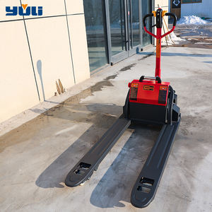 YULI 2.0 TON Semi Elektrik Self Load Lifting Pallet Stacker Forklift Model Berdiri - Product Image 6