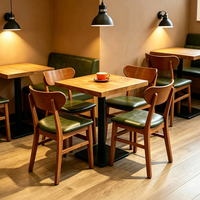 Ensemble de mobilier de restaurant moderne en gros : banquette, canapé, table à manger et chaise pour café, salon de thé et fast-food
