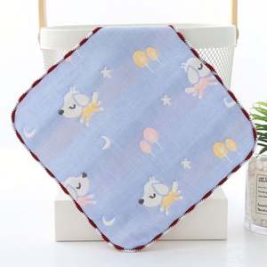 Gauze Baby Face Towel Handkerchief Super Soft 25x25cm 6 Layer Cotton <b>Muslin</b> Burp <b>Cloths</b> for Baby - Product Image 4