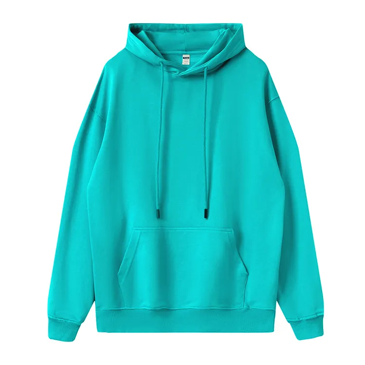 Hoodie ukuran besar polos kualitas tinggi hoodie musim dingin unisex Sweatshirt pullover pria cetak kustom