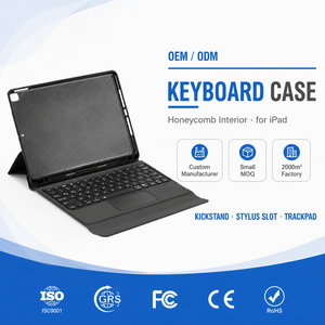 Clavier Folio sans fil Bluetooth personnalisé d'usine, vente en gros Chine, avec pavé tactile intelligent HL100B-10.2-10.5 - Product Image 1