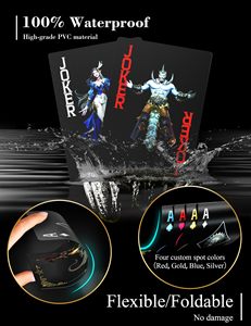 WJPC Epic Warrior and Magic Warrior Poker <strong>Cards</strong> <strong>Game</strong> Deck of <strong>Card</strong> Custom Waterproof Material Elastic PVC Plastic Playing <strong>Cards</strong> - Product Image 3