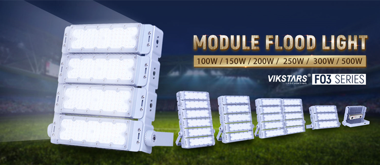 CE 250W 500W Outdoor LED Flood Light Cultural Plaza 13.8*19in