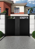 Portail en alliage d'aluminium de qualité supérieure, faible entretien, résistant à la rouille, design personnalisé, portail de sécurité principal pour maison, jardin, système de clôture