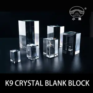 K9 cristal em branco especial para gravação a laser 3D Fábrica direta vários tamanhos
