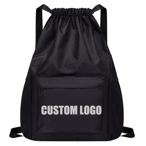 New Design Custom Logo Casual String Knapsack Sports Gym <b>Drawstring</b> <b>Bag</b> <b>Drawstring</b> Backpack <b>Bags</b> with Pocket for Swimming Beach - Product Image 1