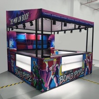 Stan Pameran Luar Ruangan Portabel 10x10 dengan Atap Aluminium SEG, Rak Display Terkunci, Penyimpanan & Meja Resepsionis