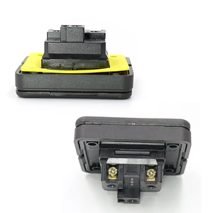 Couvercle noir avec blocage poussiéreux, <span class=keywords><strong>prise</strong></span> extérieure sans trou de vis, <span class=keywords><strong>prise</strong></span> étanche multifonctionnelle, <span class=keywords><strong>prise</strong></span> de câblage de salle de bain marine - Product Image 3