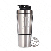 Bouteilles shaker à protéines 600 ml à double paroi en acier inoxydable 304, tasses de sport et d'extérieur pour café et thé, mugs de gym en gros pour poudre protéinée, carafes et chauffe-mugs