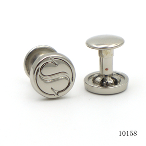 Rivets à capuchon en métal nickelé, rivets en alliage de zinc, rivets gravés avec logo personnalisé, rivets à capuchon unique pour accessoires en <span class=keywords><strong>cuir</strong></span> - Product Image 3