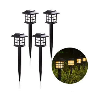 Outdoor Classical Abs Solar Pathway Landscape Led Lawn Light Garden