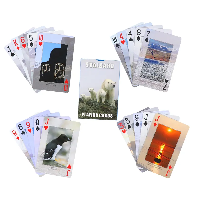 턱 상자로 종이 놀이 카드 세트를 인쇄하는 자신 만의 카드 게임 맞춤형 포커 카드 디자인